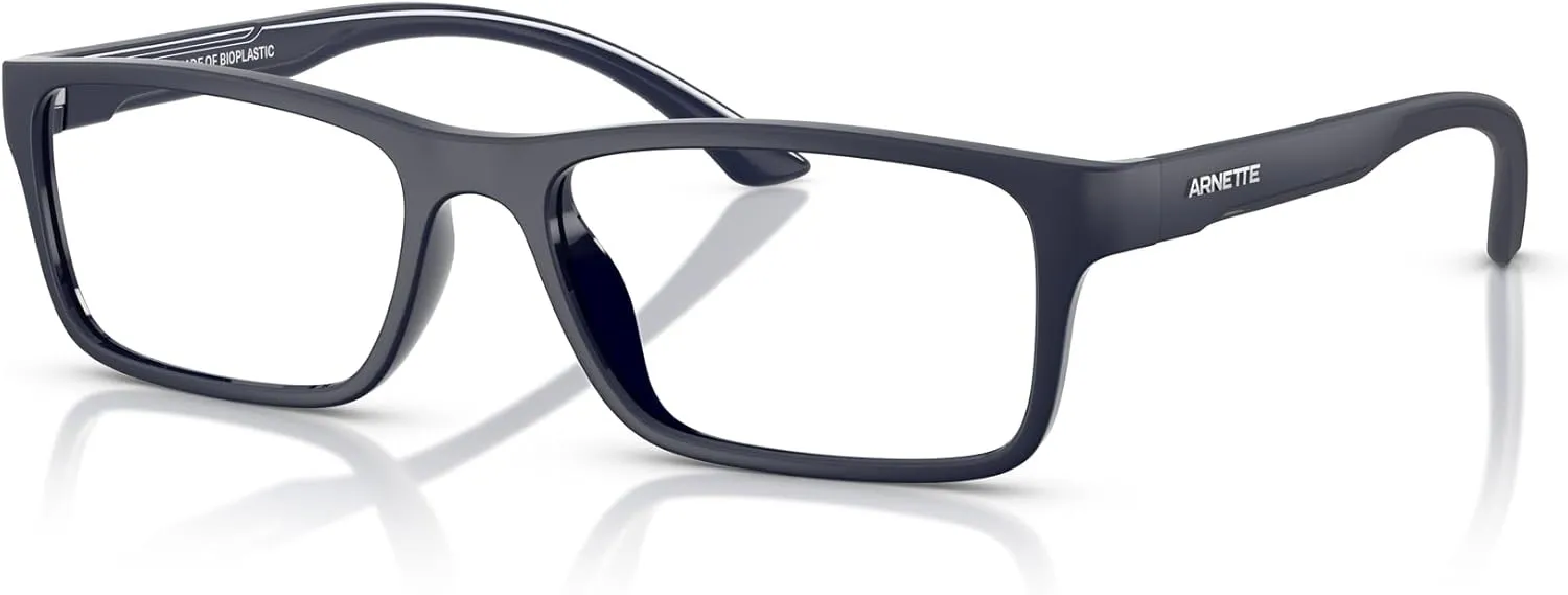ARNETTE Men's An7275u Signa Universal Fit Rectangular Prescription Eyewear Frames