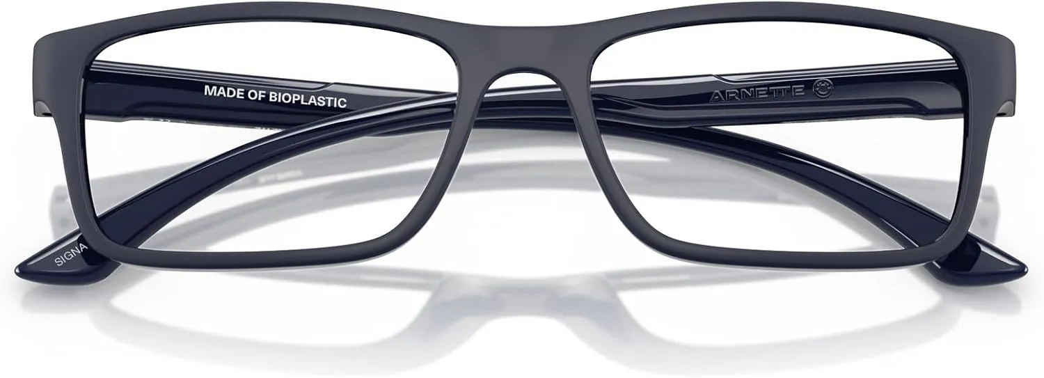 ARNETTE Men's An7275u Signa Universal Fit Rectangular Prescription Eyewear Frames