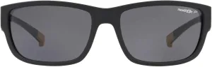 ARNETTE Unisex Sunglasses Matte Black Frame, Polarized Dark Grey Lenses, 62MM