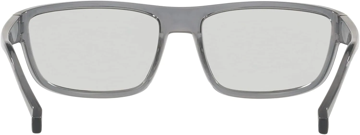 ARNETTE Unisex Sunglasses Shiny Black Frame, Polar Dark Grey Lenses, 63MM