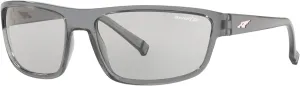 ARNETTE Unisex Sunglasses Shiny Black Frame, Polar Dark Grey Lenses, 63MM