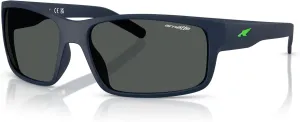 ARNETTE Unisex Sunglasses Shiny Black Frame, Polarized Dark Grey Lenses, 62MM