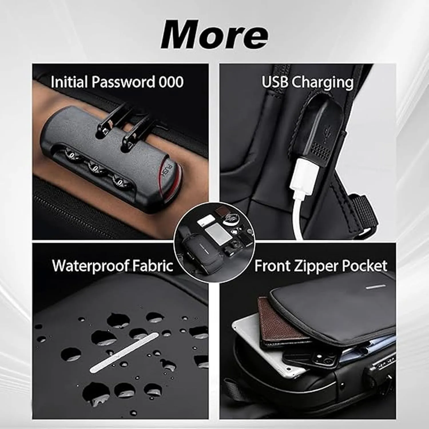 Auricz Bag, Auricz Sling Bag, 2025 New Carbon Fiber Streamline Anti-Theft Sling Bags, Waterproof Chest Bags