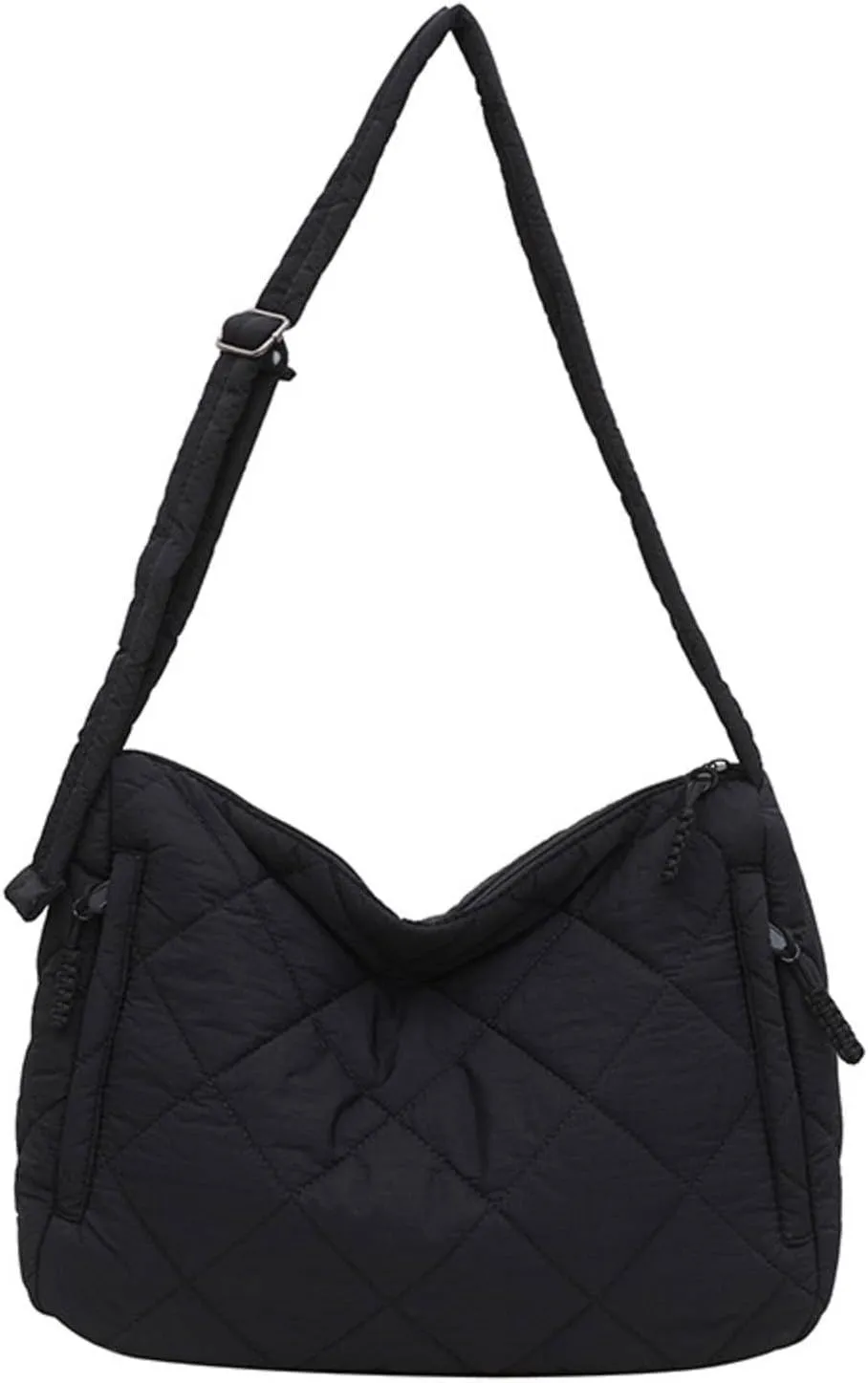 Autumn and winter new cotton-padded bag female minority Ring-girdle full shoulder oblique span bag large capacity
