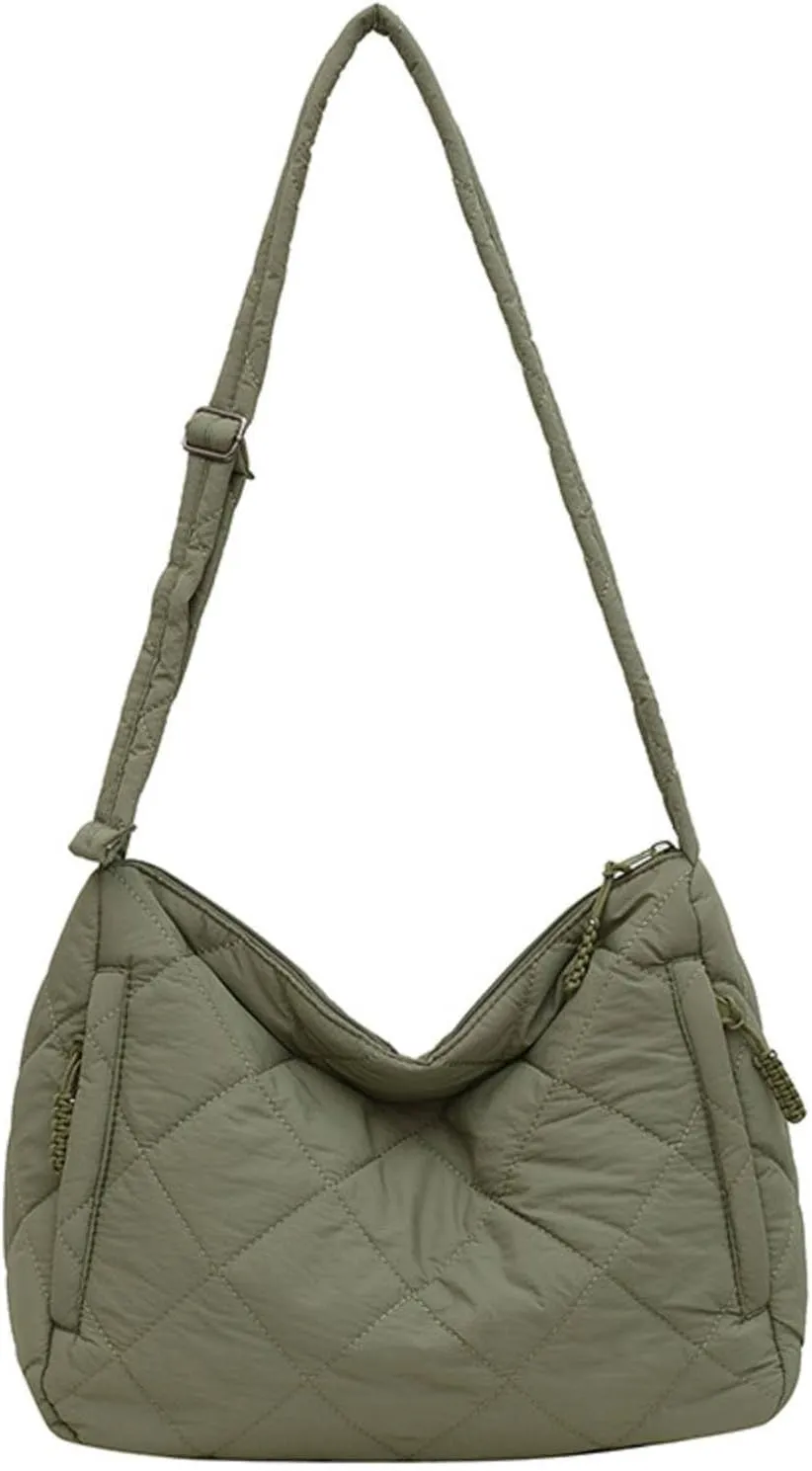 Autumn and winter new cotton-padded bag female minority Ring-girdle full shoulder oblique span bag large capacity