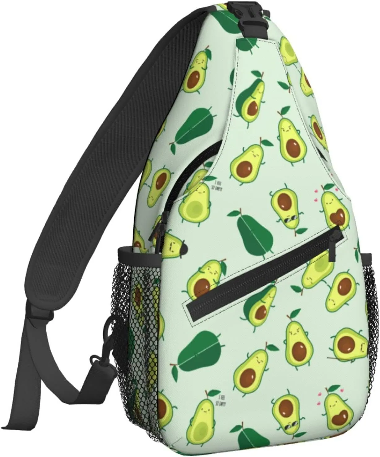 Avocados Sling Bag for Women Crossbody Shoulder Bag Casual Daypack Backpacks Men Chest Bag Gym Cycling Travel Hiking
