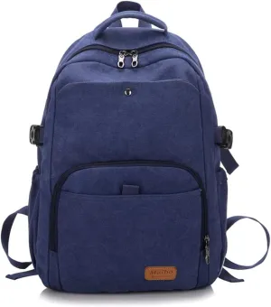 Backpack Canvas Daypack Hiking Backpacks Retro Travel Bag Women Outdoor Backpack, One Color, One Size