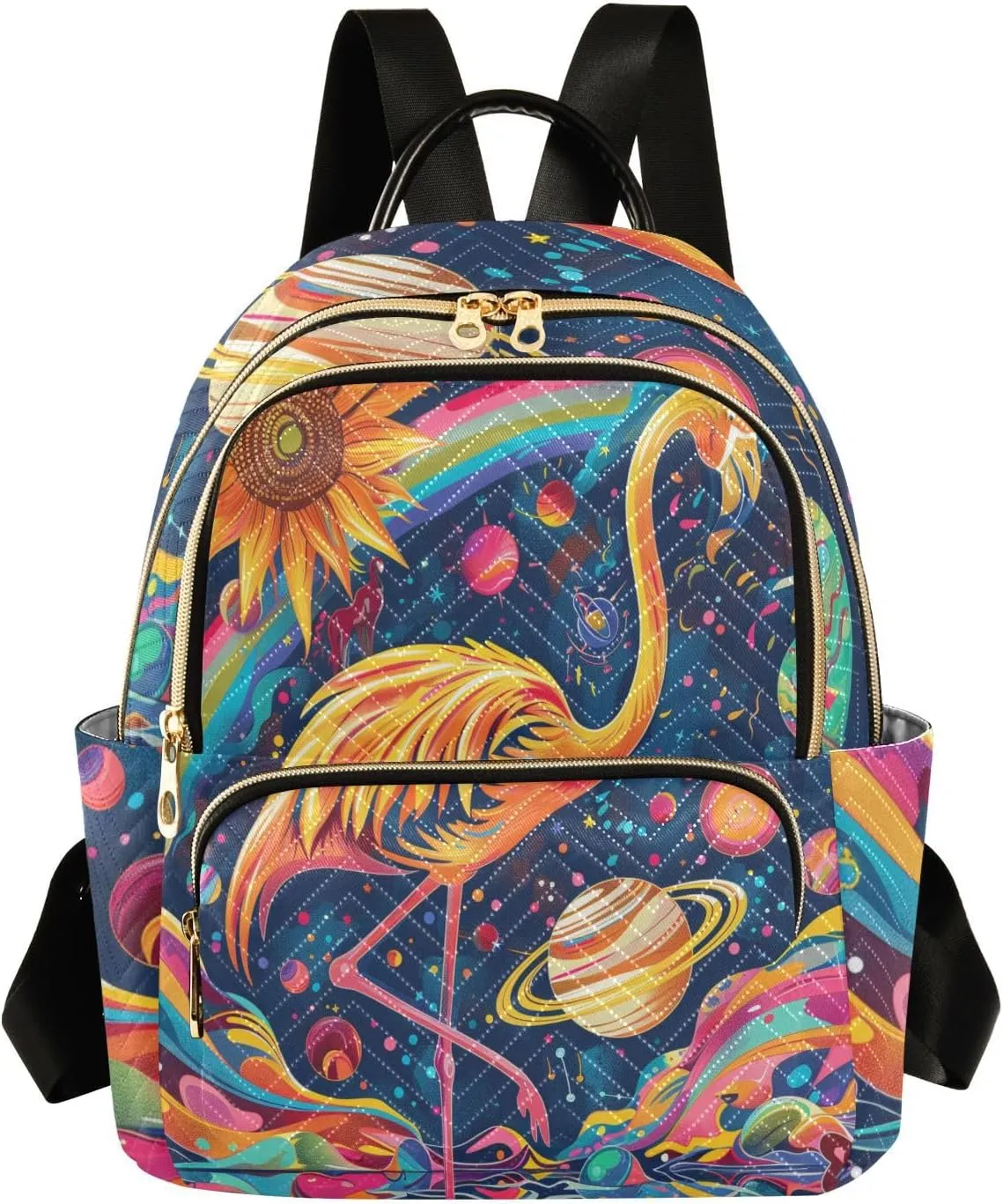 Backpack for Men and Women - Lightweight Laptop Backpack Casual Daypack for College Work Travel, Flamingo (23), Small