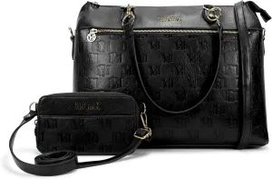 Badgley Mischka Madalyn Vegan Leather Travel Tote Weekender Bag