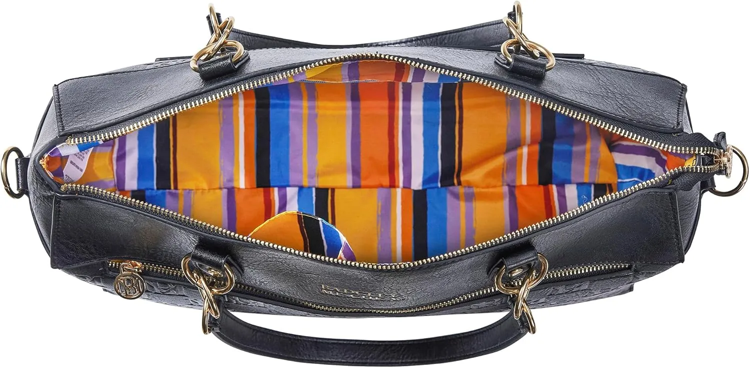 Badgley Mischka Madalyn Vegan Leather Travel Tote Weekender Bag