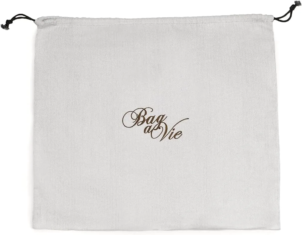 Bag-a-Vie Canvas Dust Bags - Handbag Closet & Travel Storage Organizer, Grande (23"x19")