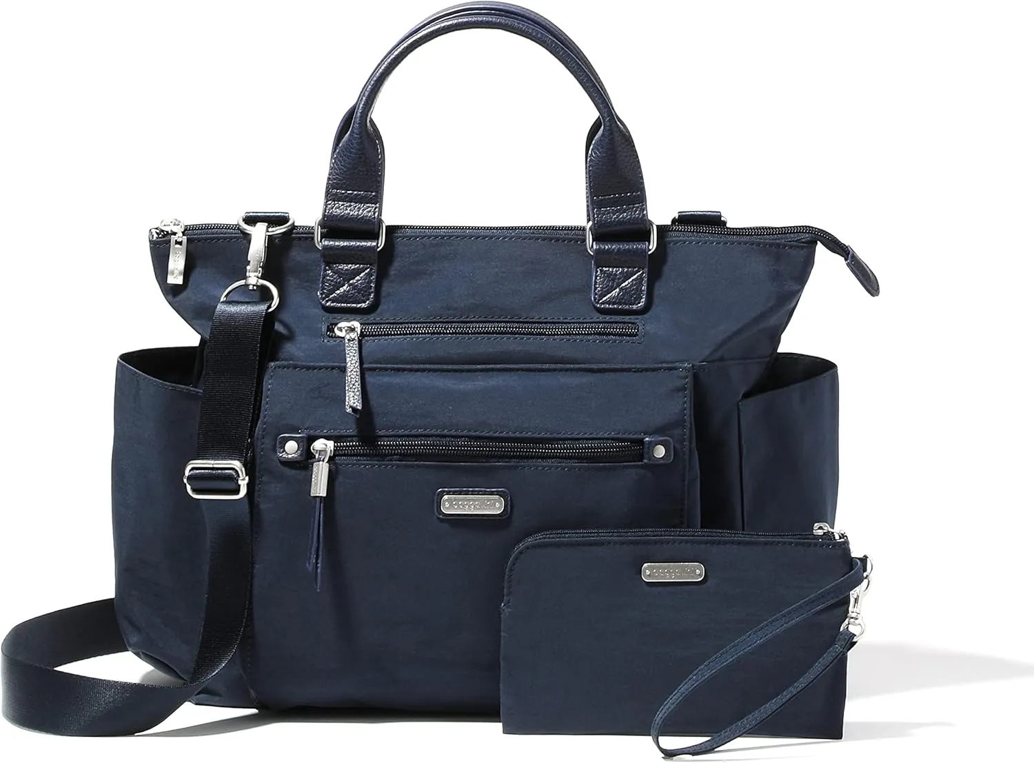 Baggallini 3-in-1 Convertible Backpack Handbag 15x12 Lightweight Travel Bag Crossbody Zippered Tote W/RFID Phone Wristlet