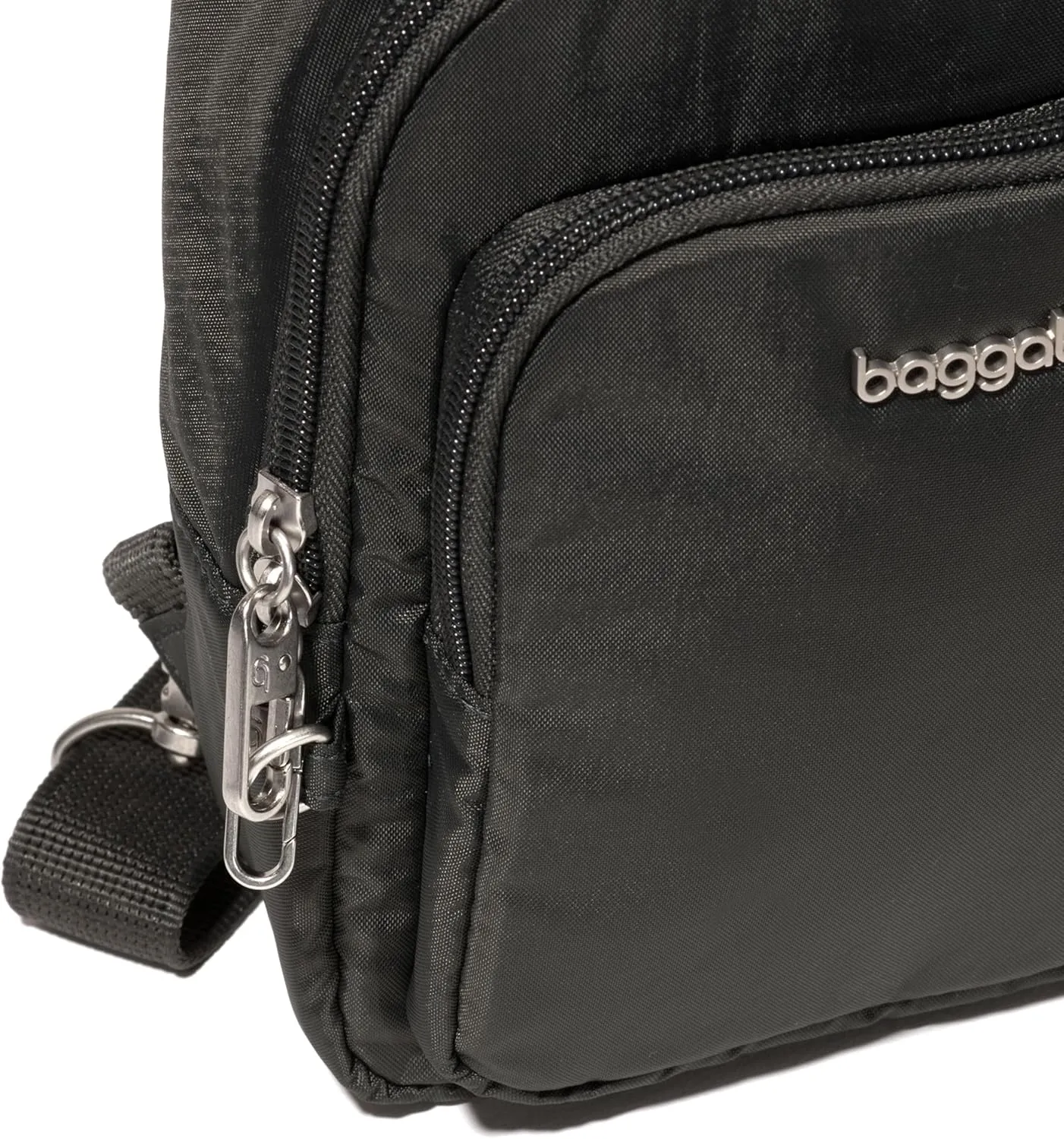 Baggallini Anti-Theft Daytripper Sling 7x12 Crossbody Travel Safe Bag W/Securtex Locking Zippers, Slash-Resistant & RFID