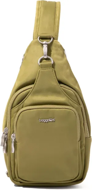 Baggallini Central Park Sling-12x7 Sling Crossbody Bag with Convertible Adjustable Shoulder Strap