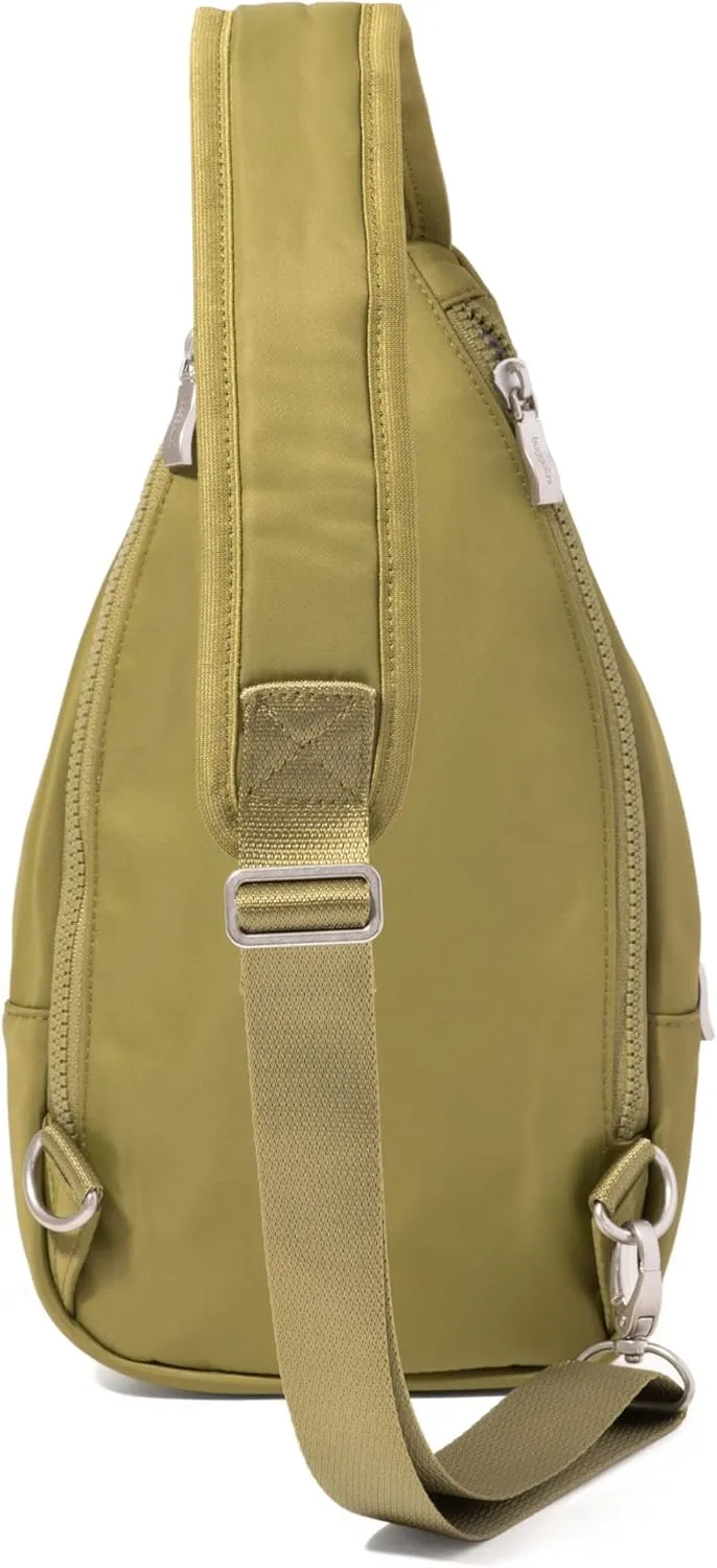 Baggallini Central Park Sling-12x7 Sling Crossbody Bag with Convertible Adjustable Shoulder Strap