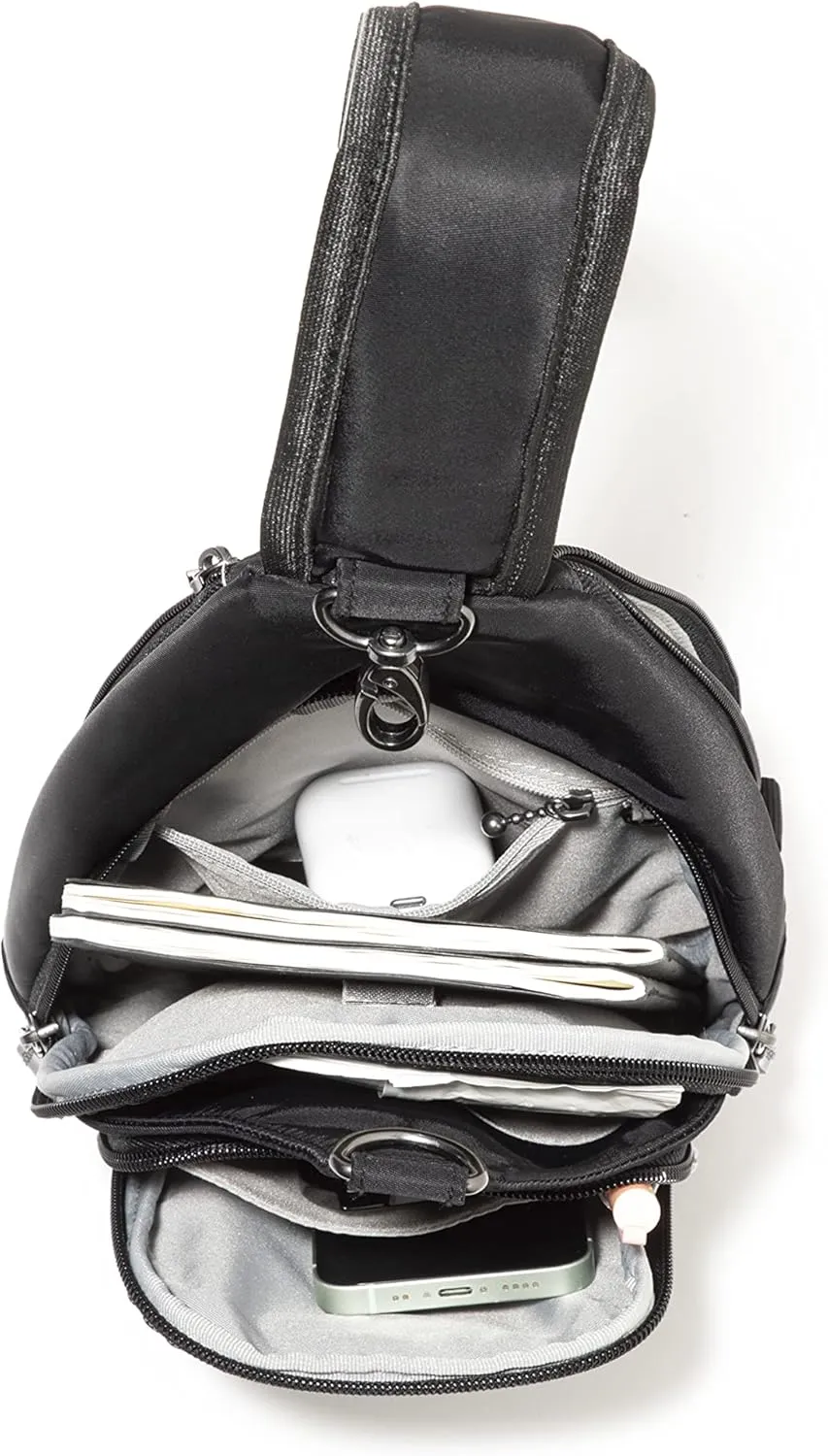 Baggallini Central Park Sling-12x7 Sling Crossbody Bag with Convertible Adjustable Shoulder Strap