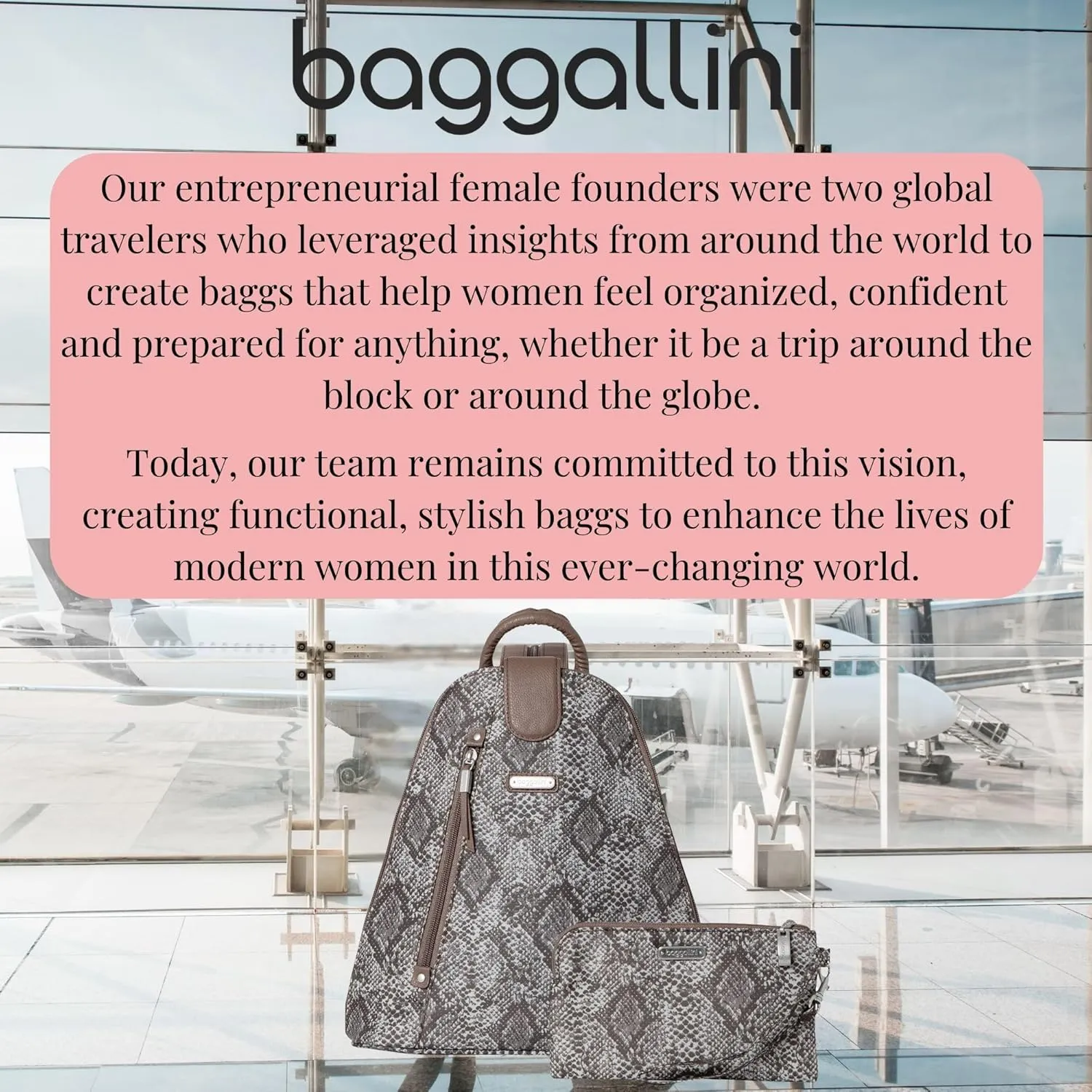 Baggallini Metro Backpack with RFID Phone Wristlet - 9x11 Convertible Sling Bag for Women with Adjustable Shoulder Straps