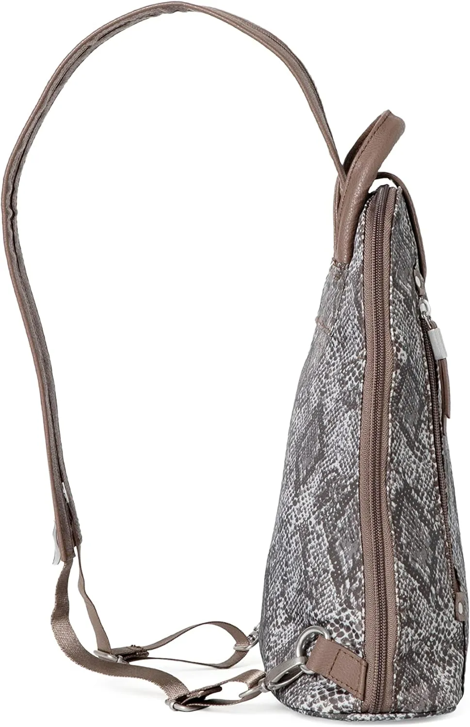 Baggallini Metro Backpack with RFID Phone Wristlet - 9x11 Convertible Sling Bag for Women with Adjustable Shoulder Straps