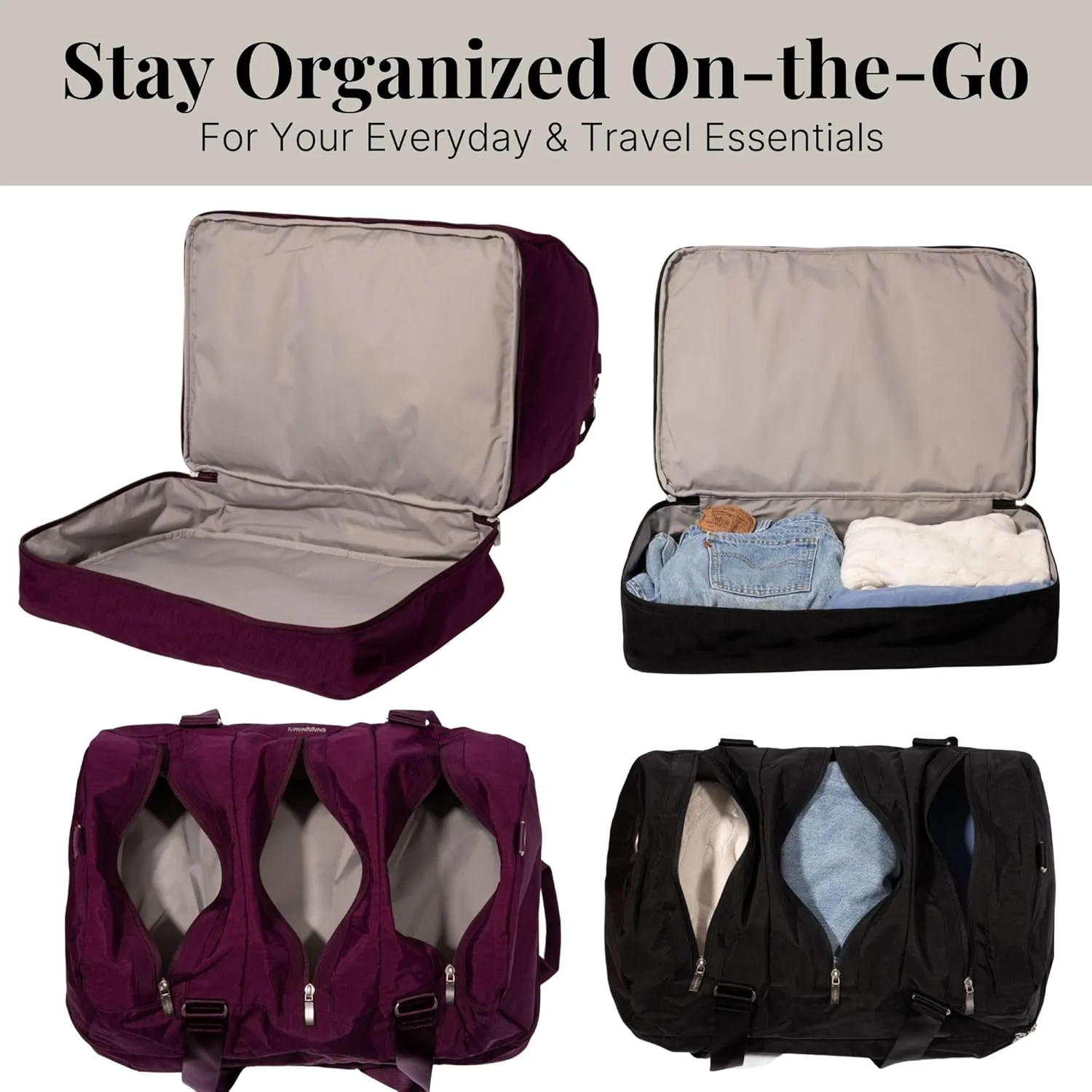 Baggallini Multizip Convertible Duffel