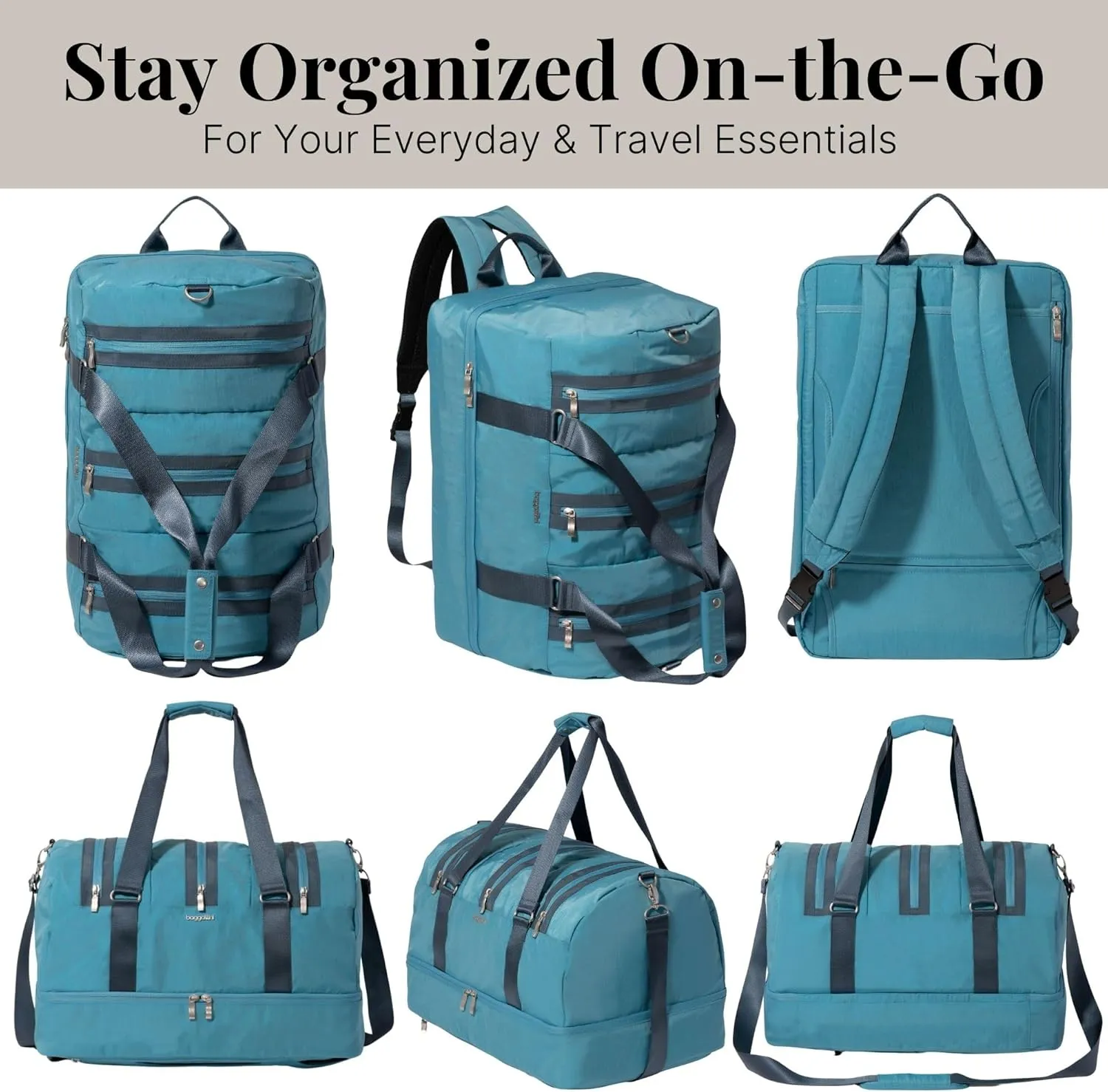 Baggallini Multizip Convertible Duffel