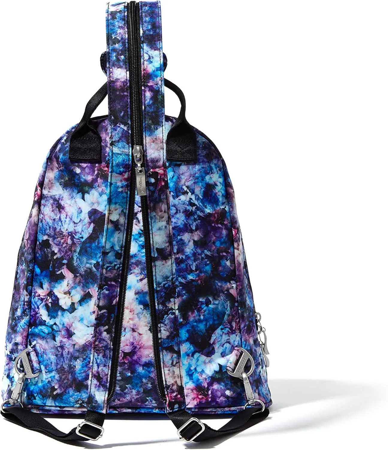 Baggallini Naples Convertible Small Daypack Sling Crossbody, Black Opal