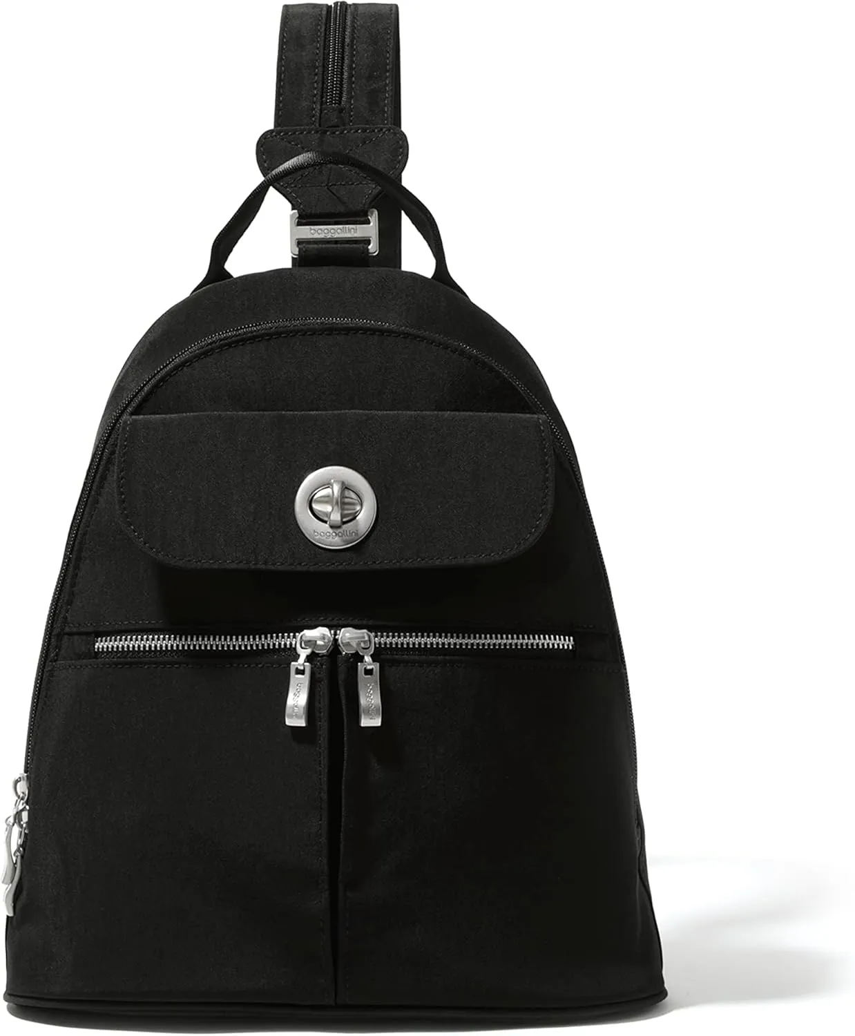 Baggallini Naples Convertible Small Daypack Sling Crossbody, Black