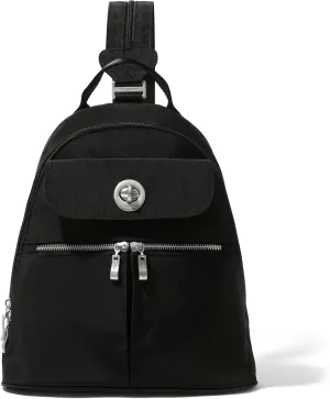 Baggallini Naples Convertible Small Daypack Sling Crossbody, Black