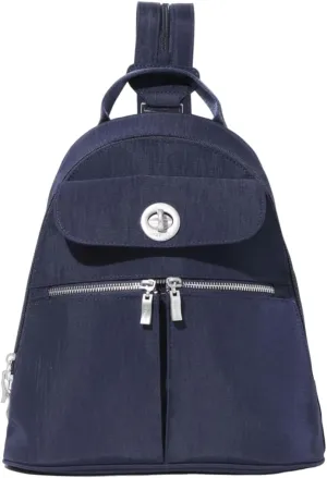 Baggallini Naples Convertible Small Daypack Sling Crossbody, French Navy
