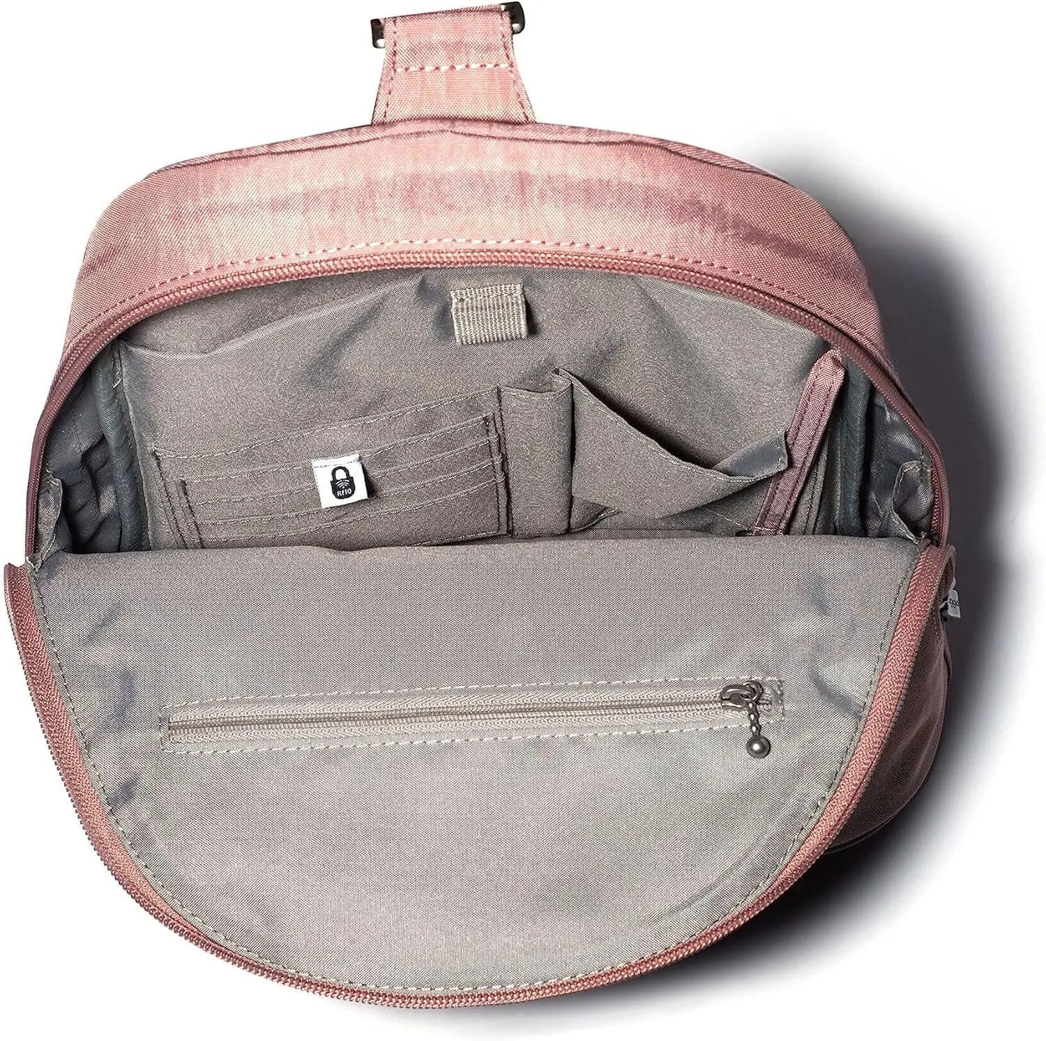 Baggallini Naples Convertible Small Daypack Sling Crossbody, Woodrose