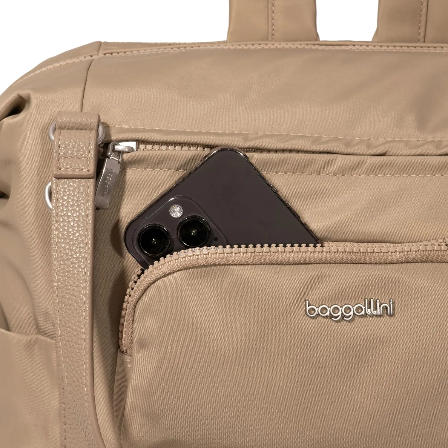 Baggallini Nolita Convertible Backpack - 14x11 Inch Travel Backpack with 16 Inch Laptop Sleeve - Lightweight Luggage Backpack