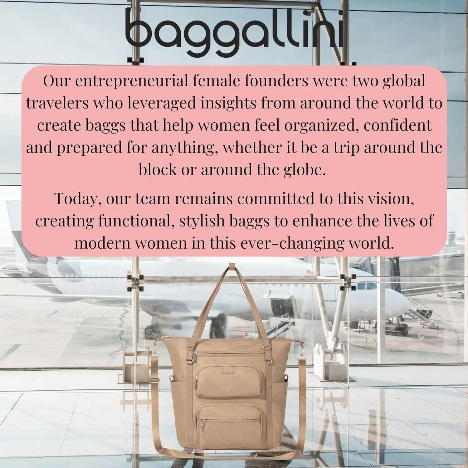 Baggallini Nolita Convertible Backpack - 14x11 Inch Travel Backpack with 16 Inch Laptop Sleeve - Lightweight Luggage Backpack