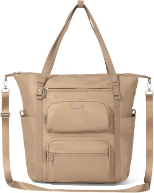 Baggallini Nolita Convertible Backpack - 14x11 Inch Travel Backpack with 16 Inch Laptop Sleeve - Lightweight Luggage Backpack