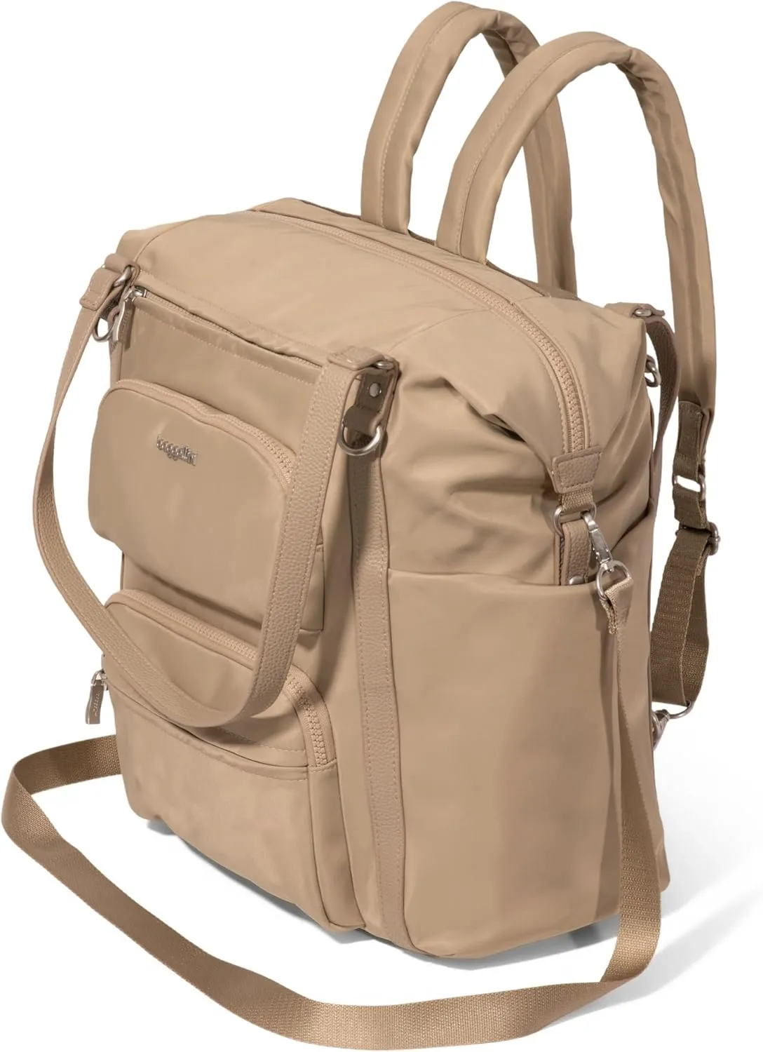 Baggallini Nolita Convertible Backpack - 14x11 Inch Travel Backpack with 16 Inch Laptop Sleeve - Lightweight Luggage Backpack