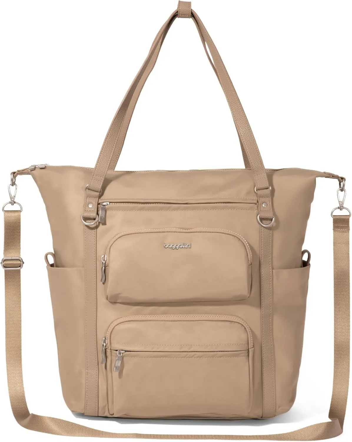 Baggallini Nolita Convertible Backpack - 14x11 Inch Travel Backpack with 16 Inch Laptop Sleeve - Lightweight Luggage Backpack