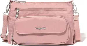 Baggallini Original Everyday 11x 7.5 Crossbody Bags for Women RFID Protected Lightweight Nylon Zippered Travel Purse