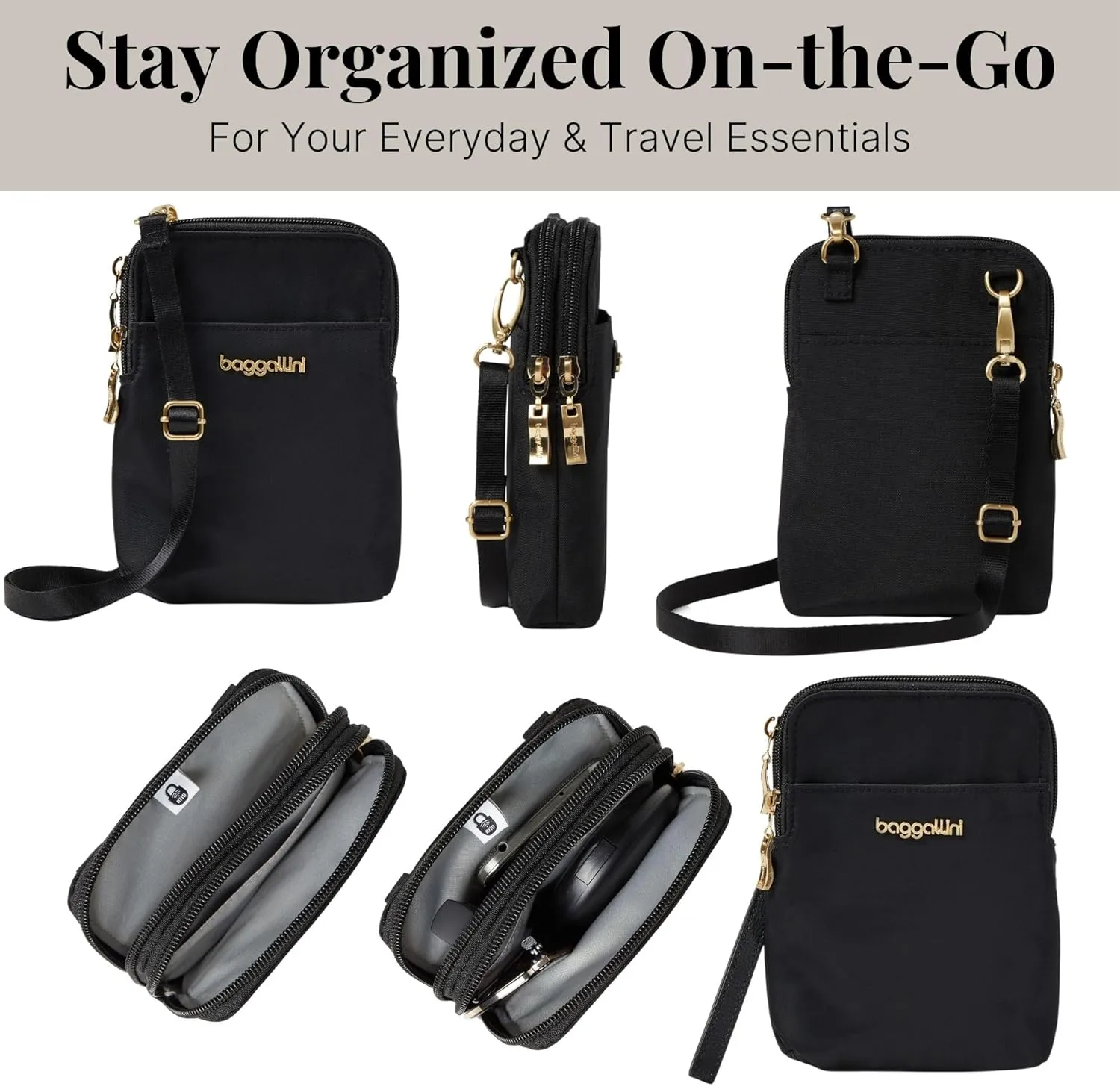 Baggallini Take Two Bryant RFID Crossbody Bag