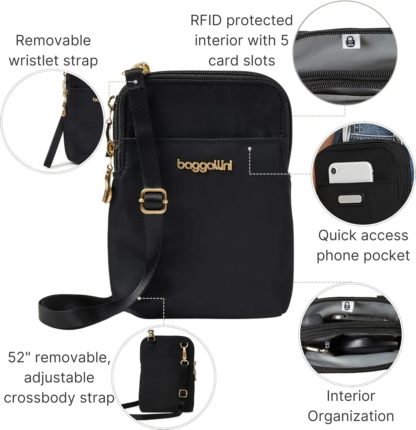 Baggallini Take Two Bryant RFID Crossbody Bag