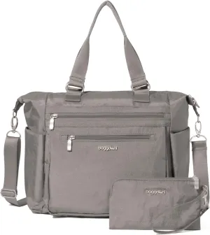 Baggallini Trifecta Convertible Backpack Crossbody Tote Bag-11x12 Lightweight Travel Bag W/RFID Phone Wristlet