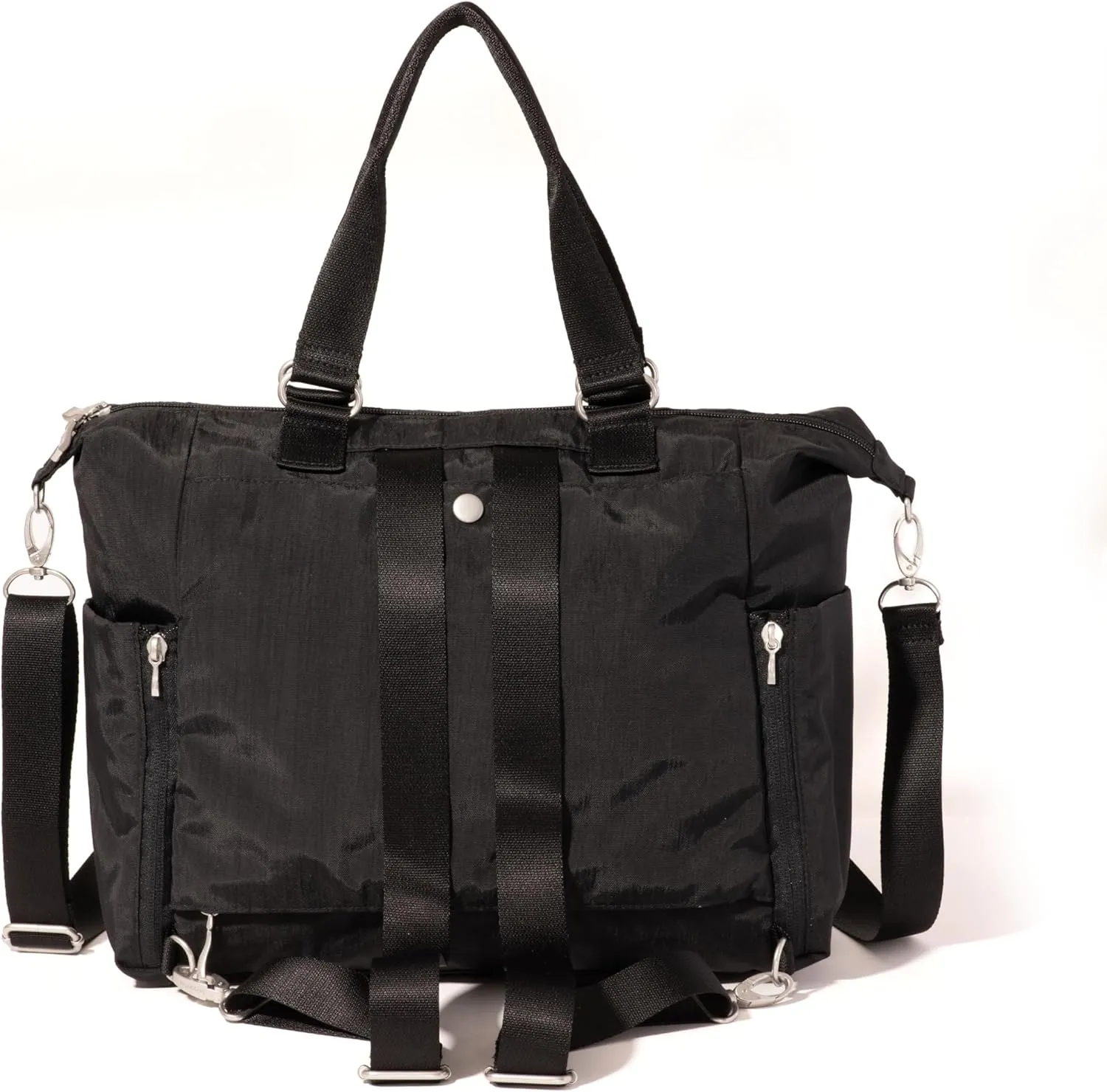 Baggallini Trifecta Convertible Backpack Crossbody Tote Bag-11x12 Lightweight Travel Bag W/RFID Phone Wristlet