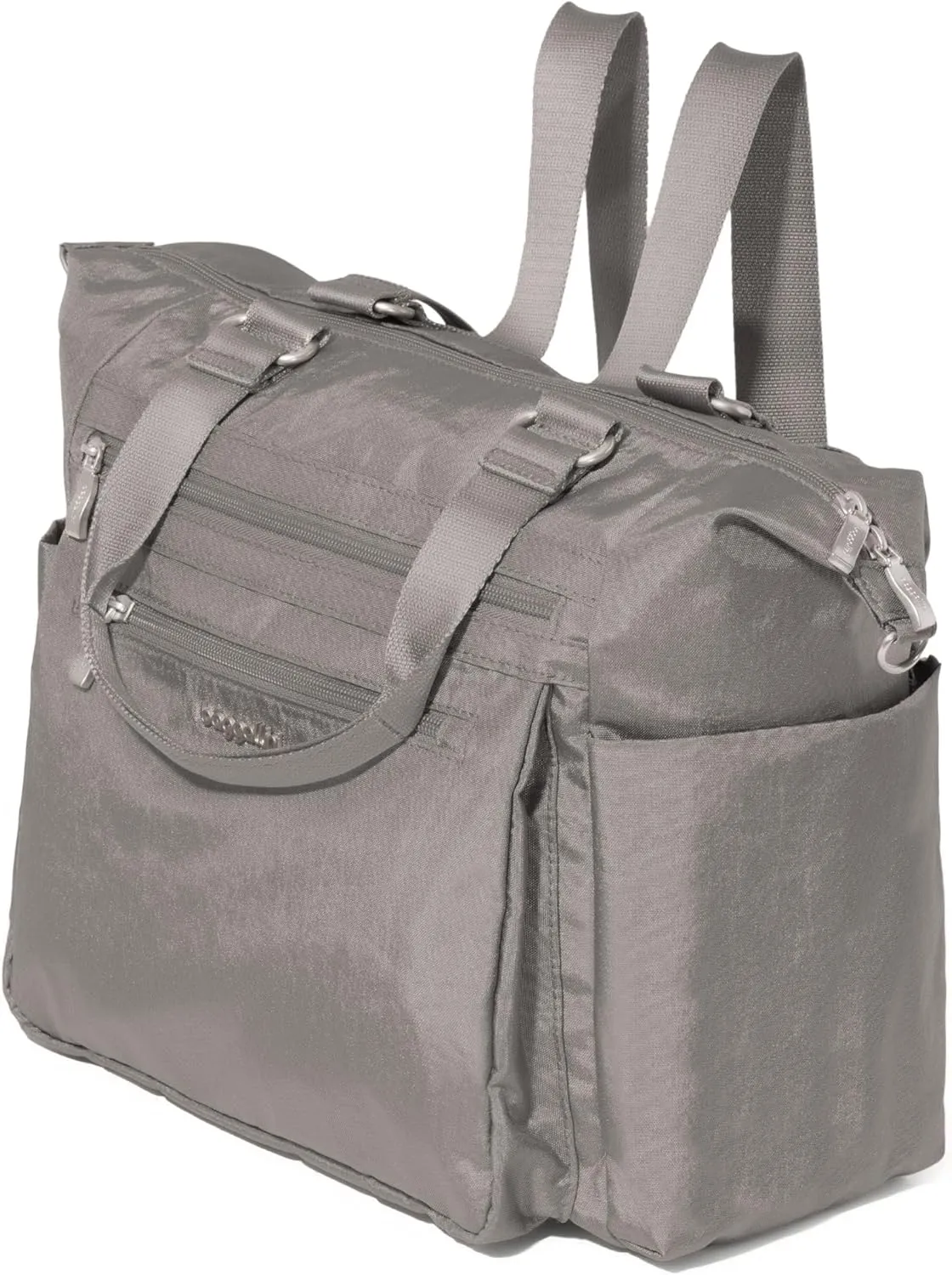 Baggallini Trifecta Convertible Backpack Crossbody Tote Bag-11x12 Lightweight Travel Bag W/RFID Phone Wristlet