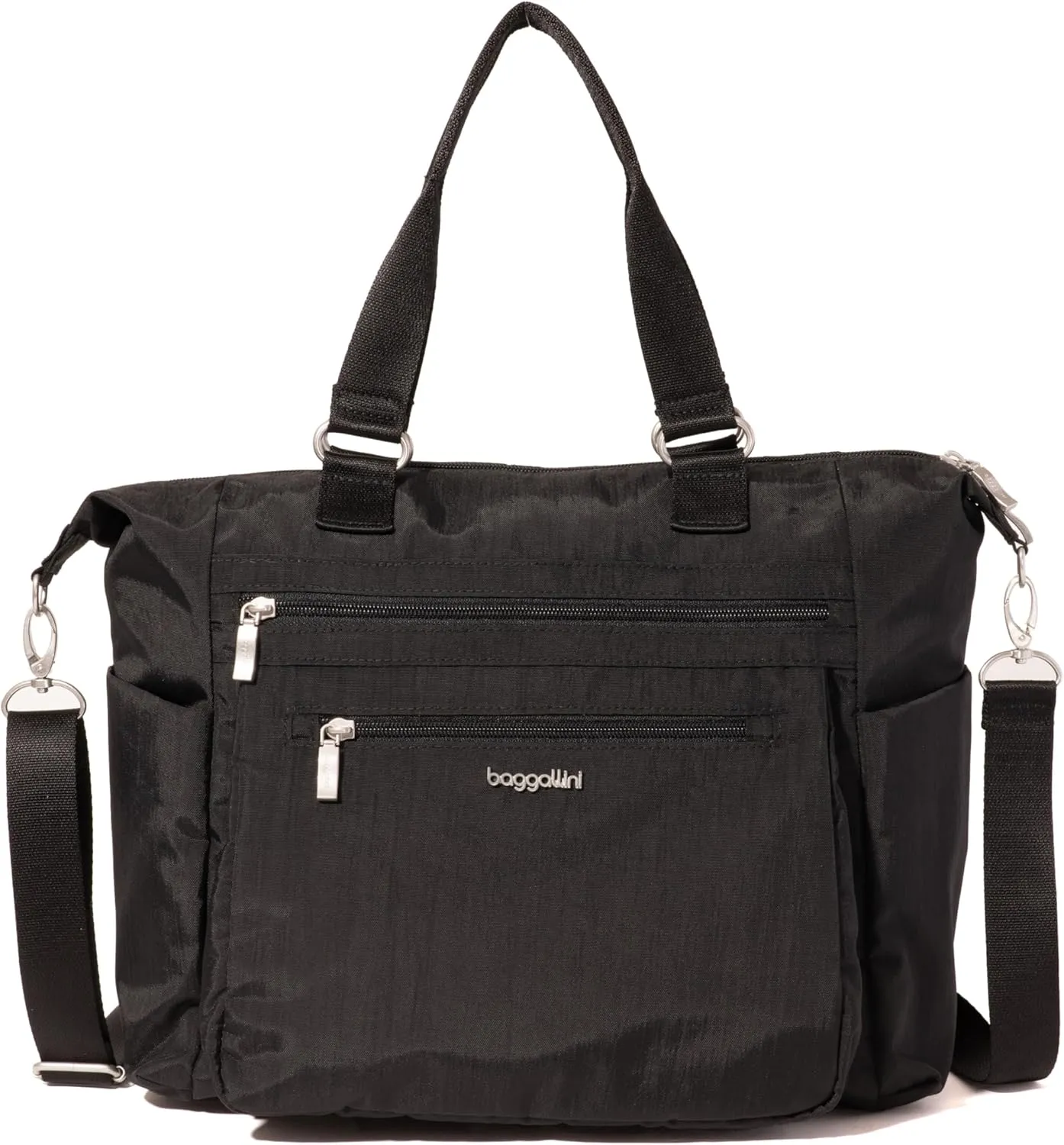 Baggallini Trifecta Convertible Backpack Crossbody Tote Bag-11x12 Lightweight Travel Bag W/RFID Phone Wristlet