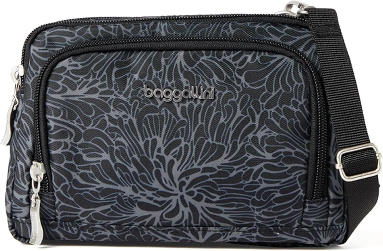 Baggallini Women Triple Zip Bag with Wallet