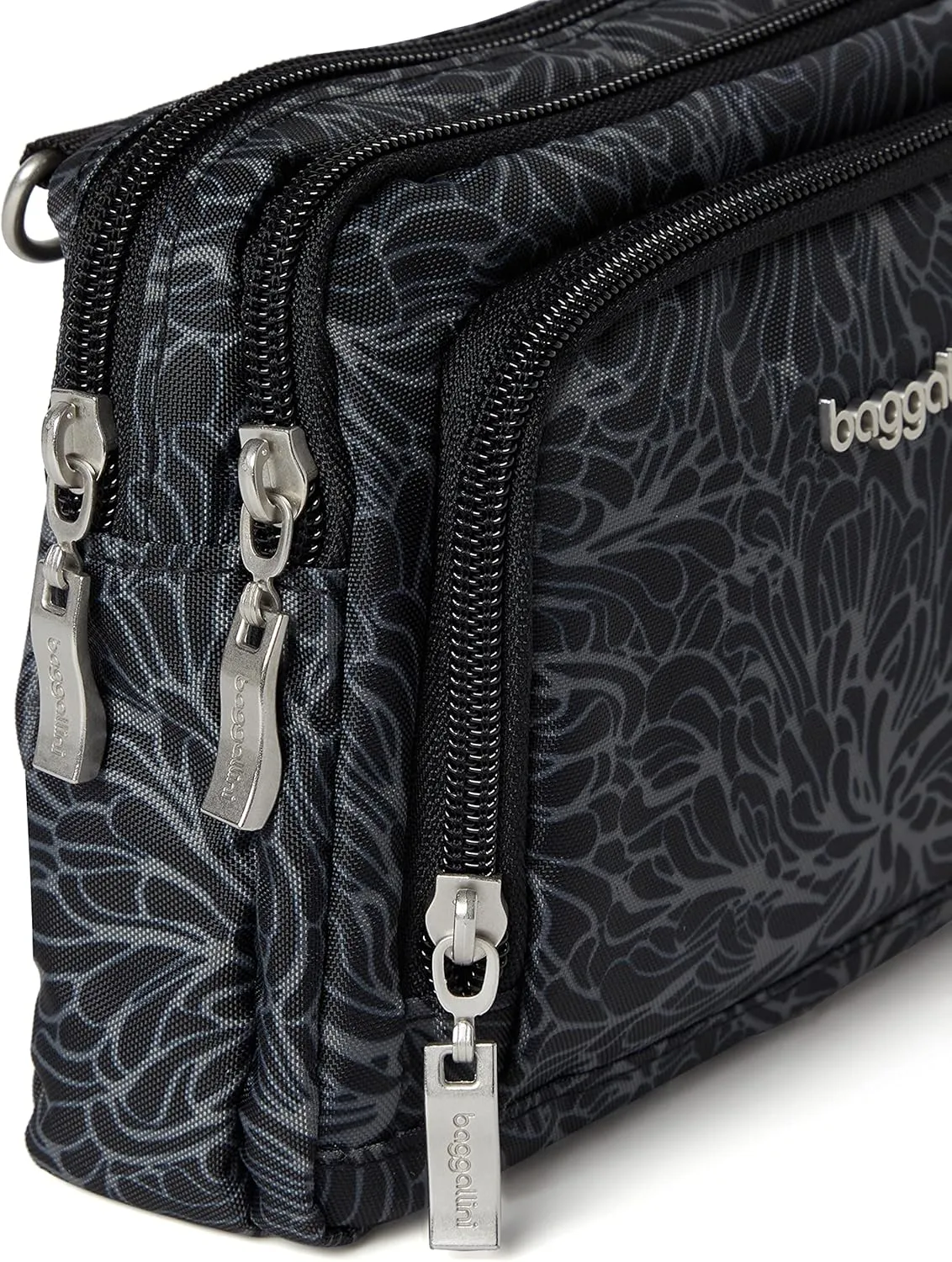 Baggallini Women Triple Zip Bag with Wallet