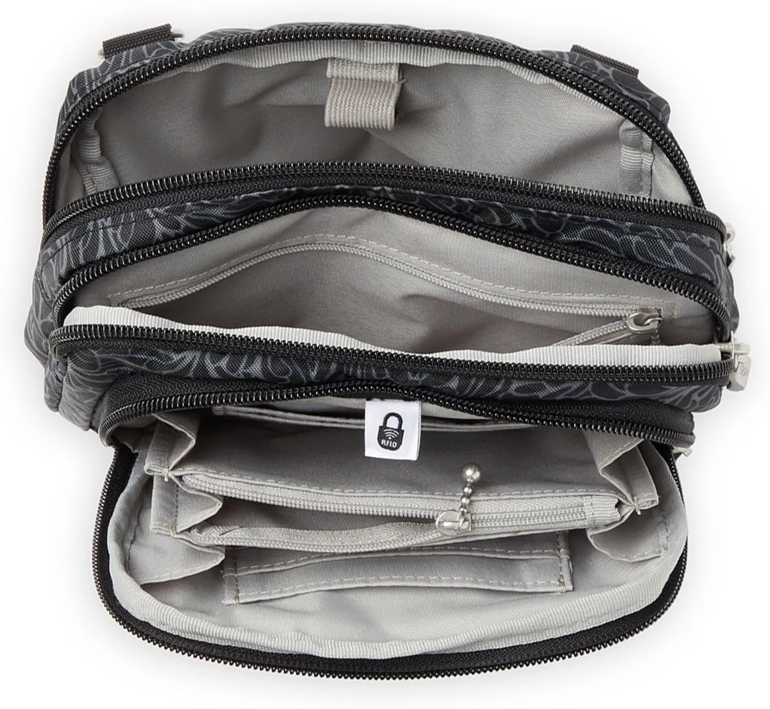 Baggallini Women Triple Zip Bag with Wallet
