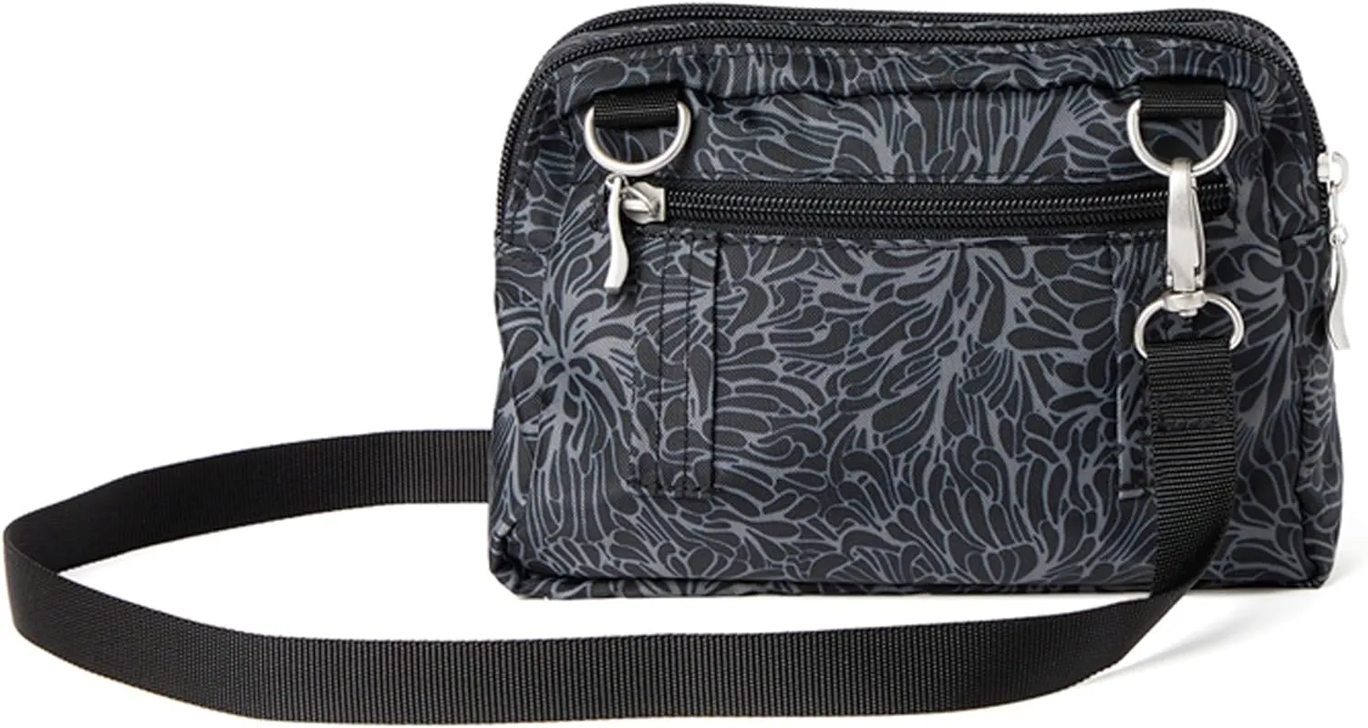 Baggallini Women Triple Zip Bag with Wallet