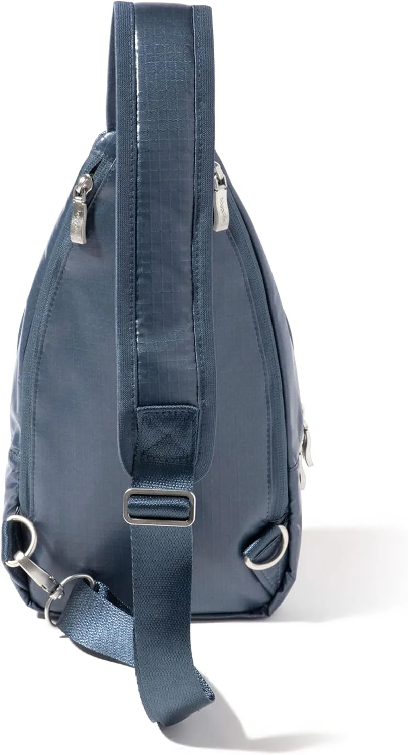 Baggallini Women's Central Park Sling 12"x7" Crossbody Bag W/Convertible Adjustable Shoulder Strap