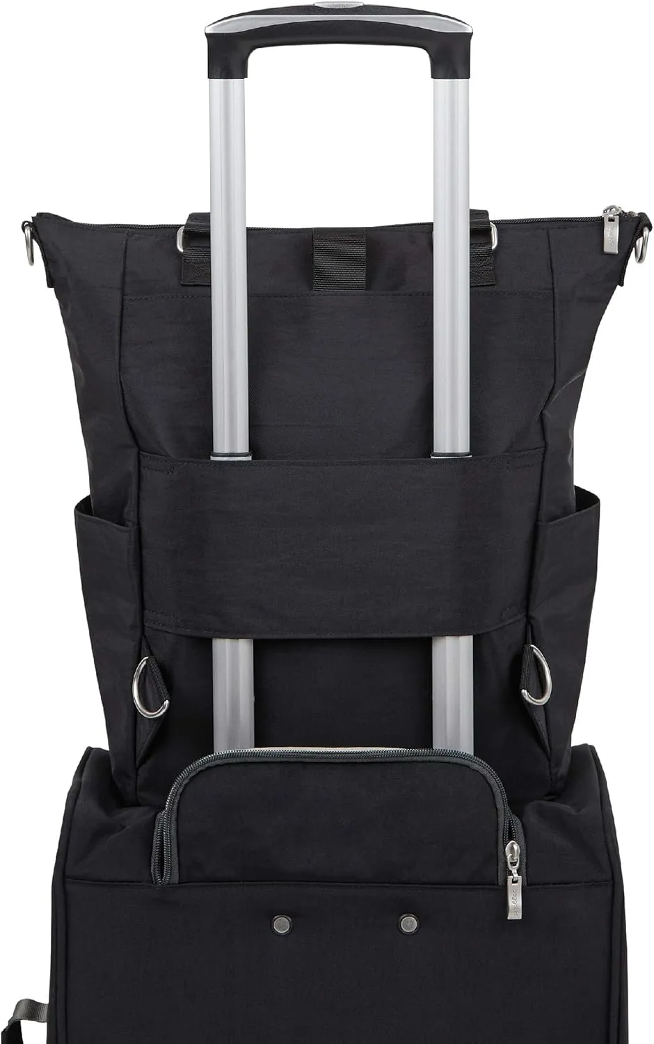 Baggallini womens Legacy 3-in-1 All set 3 in 1 Backpack, Black, One Size US