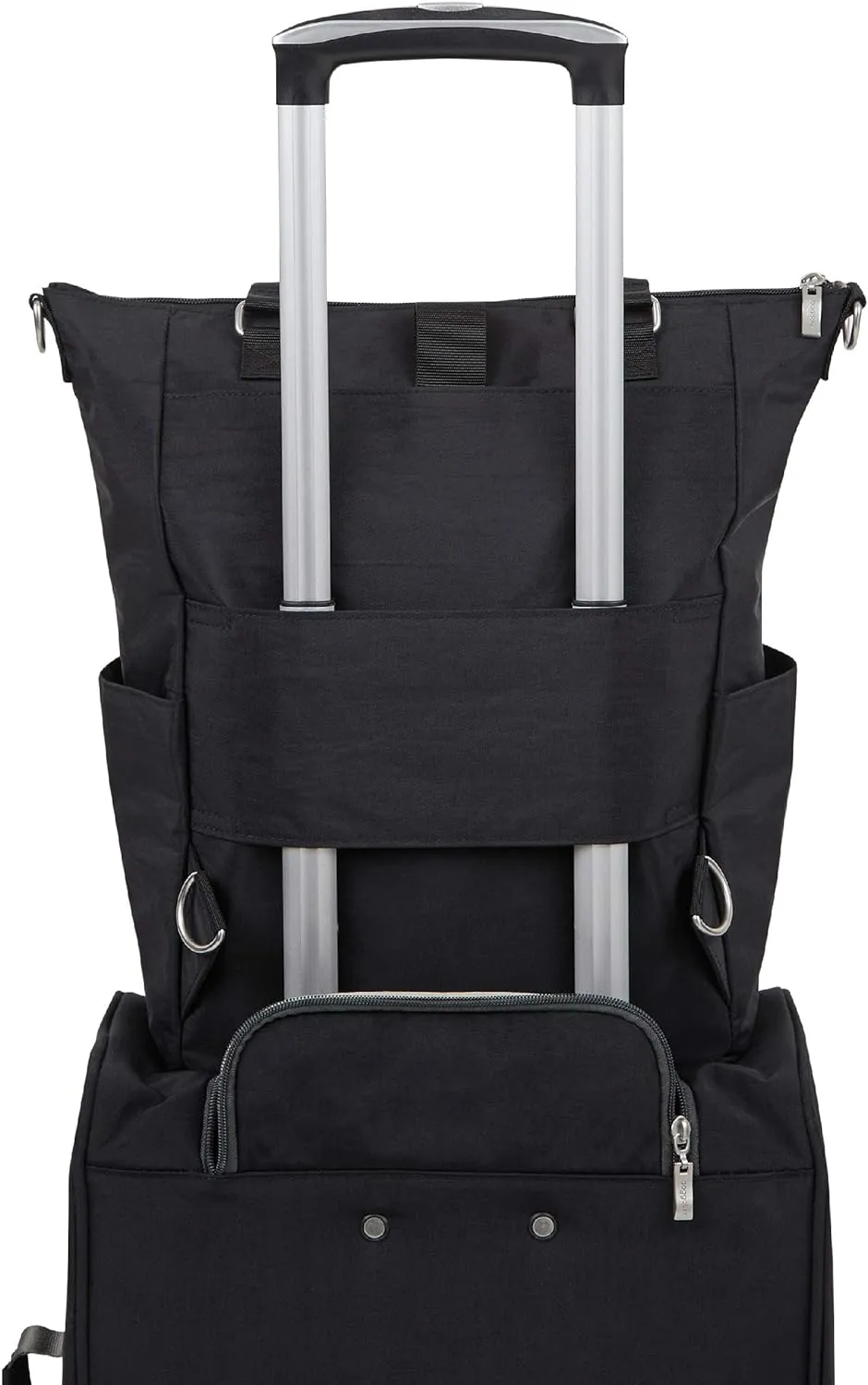 Baggallini womens Legacy 3-in-1 All set 3 in 1 Backpack, Black, One Size US