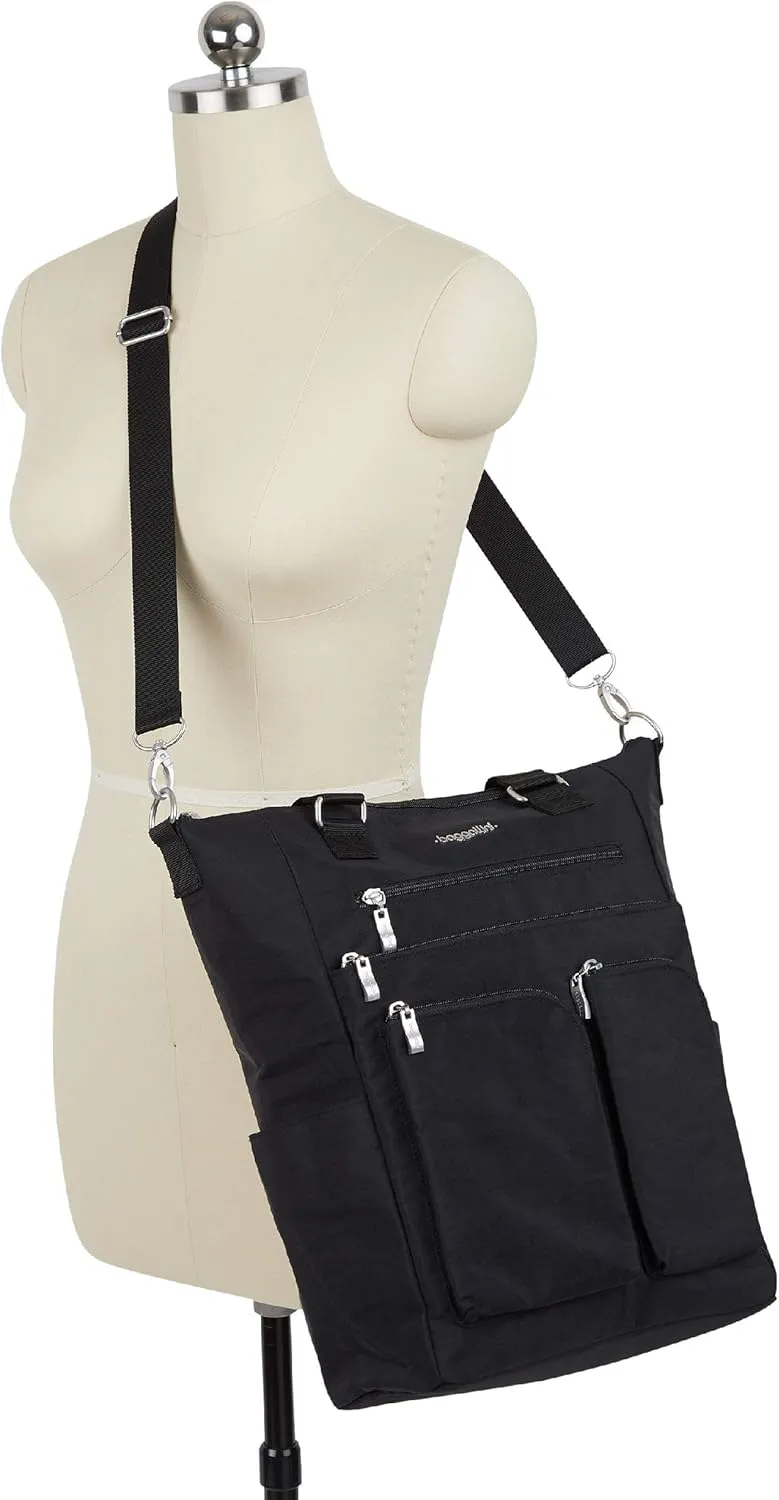 Baggallini womens Legacy 3-in-1 All set 3 in 1 Backpack, Black, One Size US