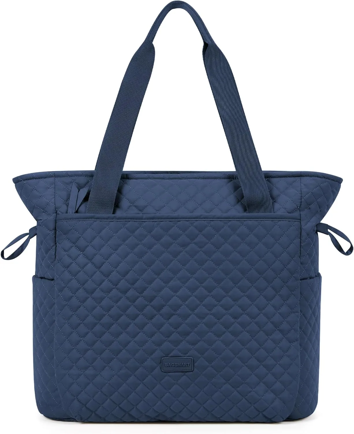 BAGSMART 25L Quilted Tote Bag Large Shoulder Bag with Top Handle for Women, Machine Washable Work Travel Handbag